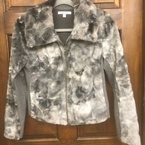 CAbi women's faux fur Bomber Full zip
